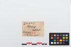 Etikett zu Bronzegehänge (NHMW-PRAE-024447)
